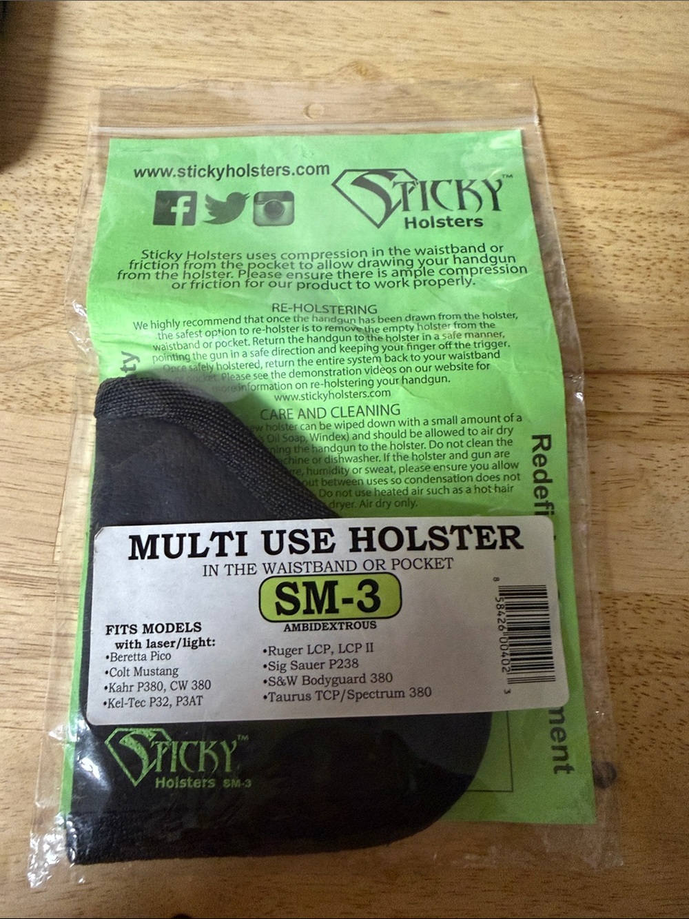 Sticky Holsters Multi Use Holster SM-3 in Black